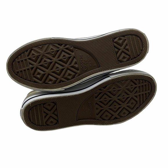 Converse Chuck Taylor All Star Junior Youth Size 3 Clear White Low Top Retro - Picture 6 of 10